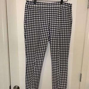 J. Crew Martie slim ankle gingham pants